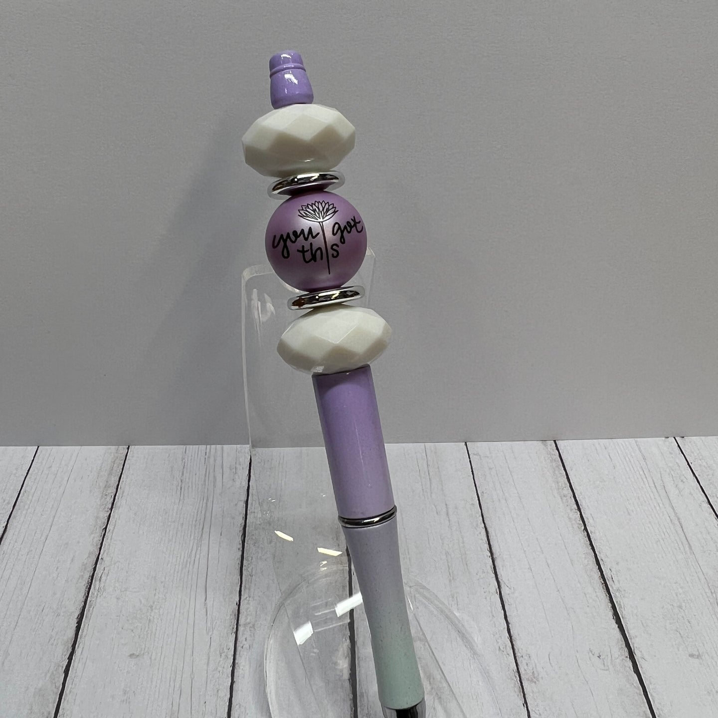 You Got This Purple Ombre Plastic Pen